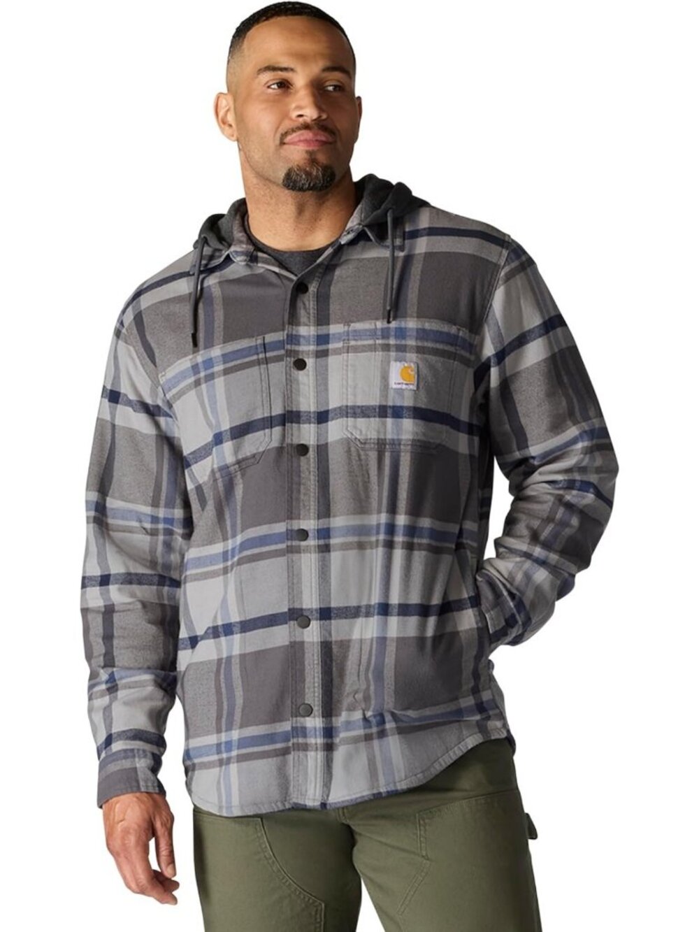 Rugged Flex Relaxed Fit Flannel Shirt - Fleece Lined, Cozy & Durable Men's Top
